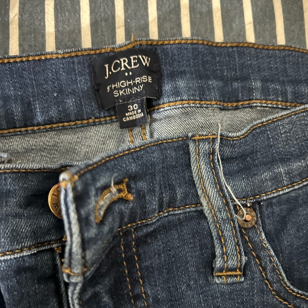 JCrew factory high rise skinny Jean.